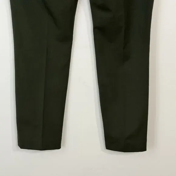NWT LOFT Curvy Skinny Ankle Trousers Size 8 Forest Green Mid Rise - Picture 8 of 14